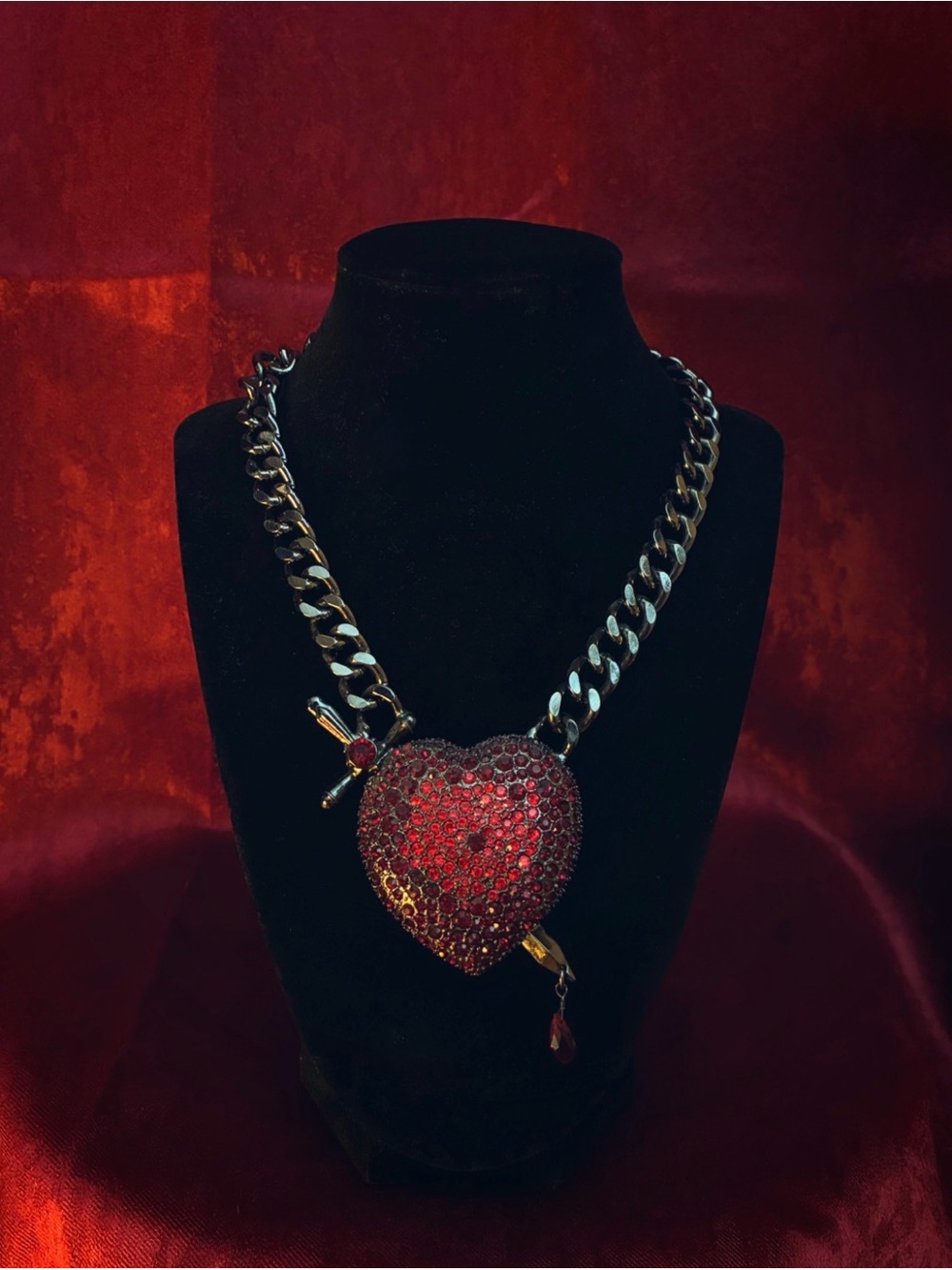Heart Sword Necklace